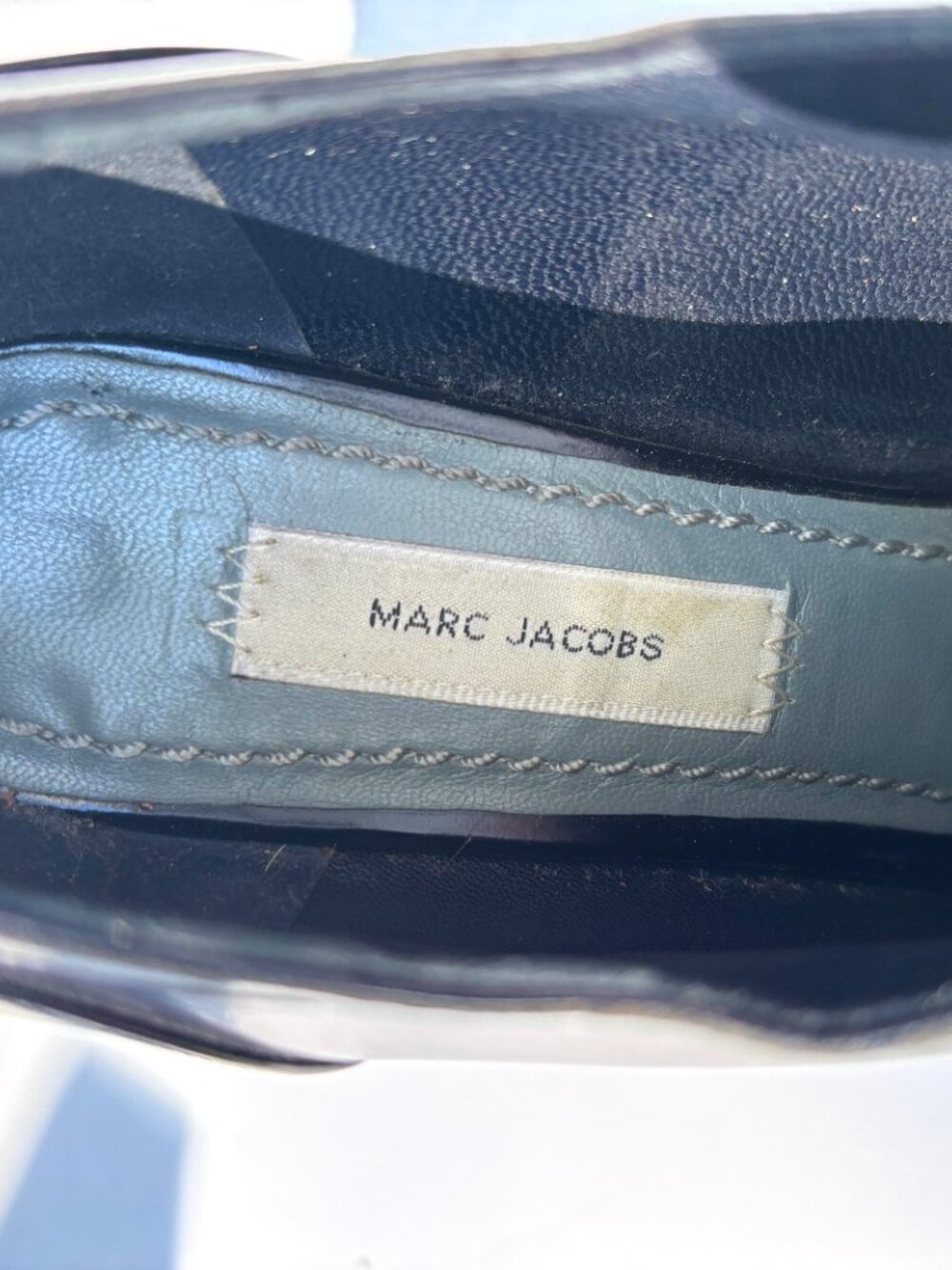 Marc Jacobs Navy Women's Shoes Size 7.5 Round Heel 4 Inches. EXCELLENT CONDITION - Picture 4 of 13